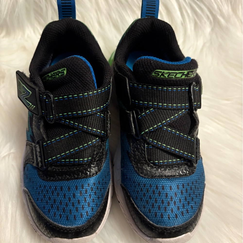 Skechers Kids' Black and Blue Sneakers